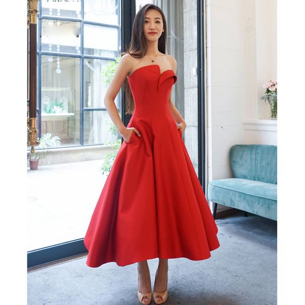 satin tea length prom dresses with pockets lace-up/zipper back evening dresses party gowns fast shipping red, royal blue,gold, Black
satin tea length prom dresses with pockets lace-up/zipper back evening dresses party gowns fast shipping red, royal blue,gold, Black