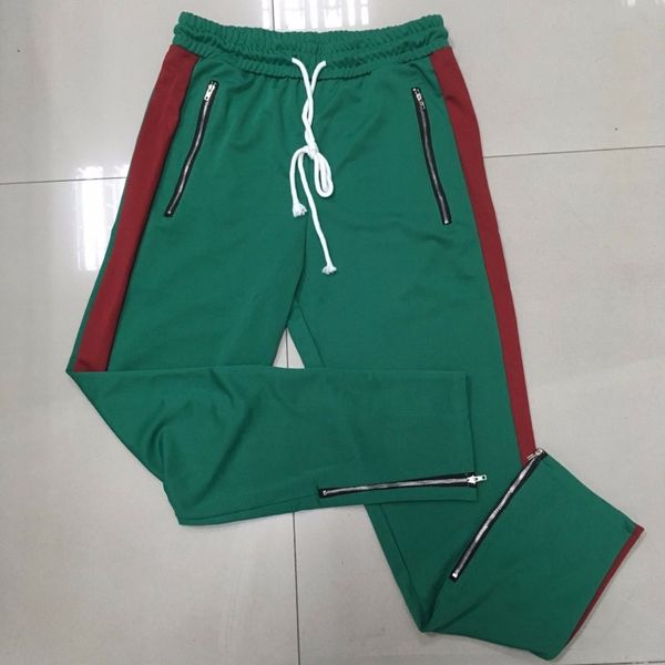 wholesale- straight pant men striped pants patchwork color casual sweatpants fleece workout active track pants trousers, Black
wholesale- straight pant men striped pants patchwork color casual sweatpants fleece workout active track pants trousers, Black