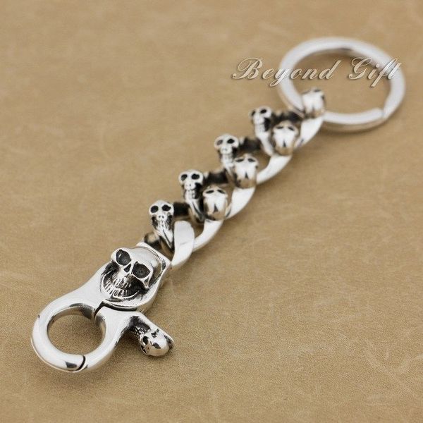 unique 925 sterling silver skulls mens biker keychain 9n005kc, Slivery;golden
unique 925 sterling silver skulls mens biker keychain 9n005kc, Slivery;golden