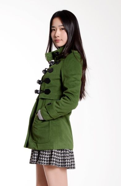 wholesale-fashion buckle belt stand collar long sleeve pure color worsted coat army green/light brown, Black
wholesale-fashion buckle belt stand collar long sleeve pure color worsted coat army green/light brown, Black