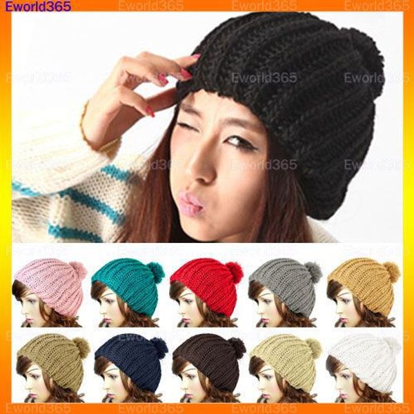 wholesale-10xfashion style women ladies wool knit knitted beanie vintage bobble winter cap pom pom ski hat ing, Blue;gray
wholesale-10xfashion style women ladies wool knit knitted beanie vintage bobble winter cap pom pom ski hat ing, Blue;gray