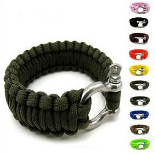 stainless steel u clasp escape life-saving bracelet rope bracelet outdoor survival cord black camping & hiking survival cord accessory
stainless steel u clasp escape life-saving bracelet rope bracelet outdoor survival cord black camping & hiking survival cord accessory