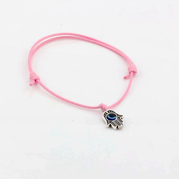 50pcs hamsa hand string evil eye lucky pink color wax cord spiritual bracelets success protection, Bronze;silver
50pcs hamsa hand string evil eye lucky pink color wax cord spiritual bracelets success protection, Bronze;silver