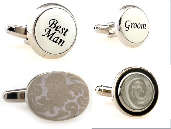 4 kinds fashion men's cufflinks for wedding unique crystal gem cover cuff links elegant decoration stainless steel sleeve nail, Silver
4 kinds fashion men's cufflinks for wedding unique crystal gem cover cuff links elegant decoration stainless steel sleeve nail, Silver