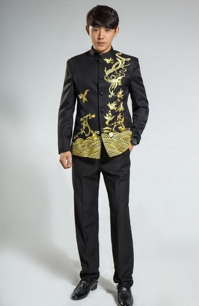 wholesale- male black and white tunic dress blue and white collar suit black and white blazer tuxedos for mens suits xf01, White;black
wholesale- male black and white tunic dress blue and white collar suit black and white blazer tuxedos for mens suits xf01, White;black