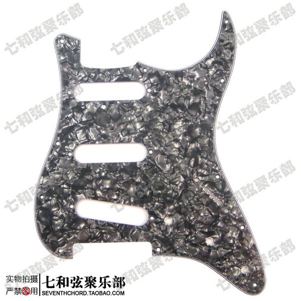 11 Hole Black Pearl 3 Ply SSS Electric Guitar Pickguard Anti-Scratch Plate,3S Electric Guitar Pickguard
11 Hole Black Pearl 3 Ply SSS Electric Guitar Pickguard Anti-Scratch Plate,3S Electric Guitar Pickguard