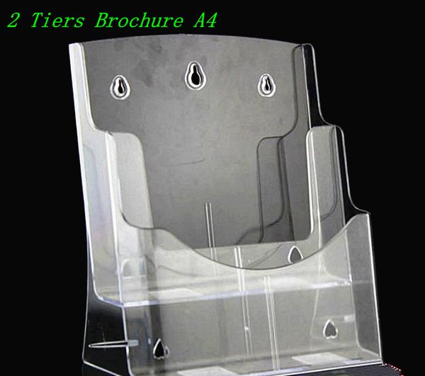 clear a4 two tiers pamphlet brochure literature plastic acrylic display holder stand to insert leaflet on desk2pcs ing
clear a4 two tiers pamphlet brochure literature plastic acrylic display holder stand to insert leaflet on desk2pcs ing