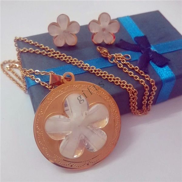 fashion flower jewelry set pendant earrings gold-plated stainless steel dhl ship free, Silver
fashion flower jewelry set pendant earrings gold-plated stainless steel dhl ship free, Silver