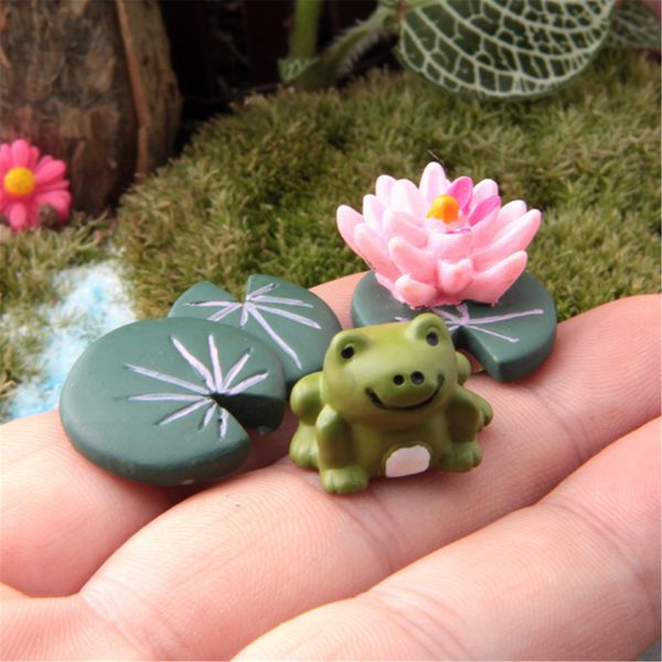 wholesale- 3pcs magic fairy garden miniatures set cartoon anime frog & lotus leaf & flower micro landscape diy figurines crafts
wholesale- 3pcs magic fairy garden miniatures set cartoon anime frog & lotus leaf & flower micro landscape diy figurines crafts