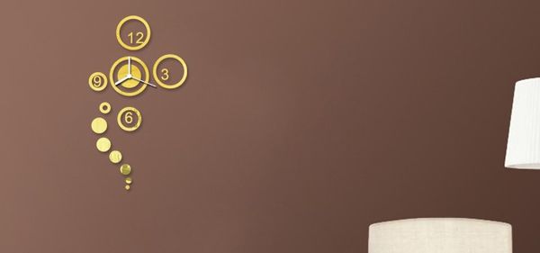 creative mirror fashion mute wall clocks (random color) golden 0201004
creative mirror fashion mute wall clocks (random color) golden 0201004