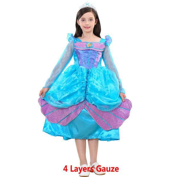 girls princess dress up mermaid costume halloween dresses children kids ariel party princess dress girls 4 layers gauze clothing hh-a19, Red;yellow
girls princess dress up mermaid costume halloween dresses children kids ariel party princess dress girls 4 layers gauze clothing hh-a19, Red;yellow