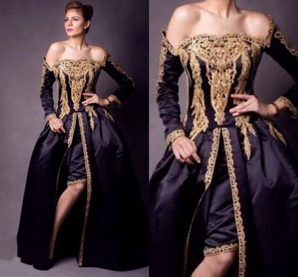 arabic dresses evening dresses wear off shoulder appliques split front long sleeves prom dress satin dubai abaya special occasion dresses, Black;red
arabic dresses evening dresses wear off shoulder appliques split front long sleeves prom dress satin dubai abaya special occasion dresses, Black;red