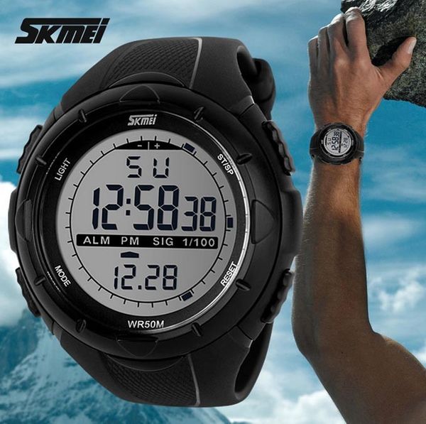 2015 New Skmei Brand Men LED Digital Military Watch 50M Dive Swim Dress Sports Watches Fashion Outdoor Wristwatches Wholesale G-W1090
2015 New Skmei Brand Men LED Digital Military Watch 50M Dive Swim Dress Sports Watches Fashion Outdoor Wristwatches Wholesale G-W1090