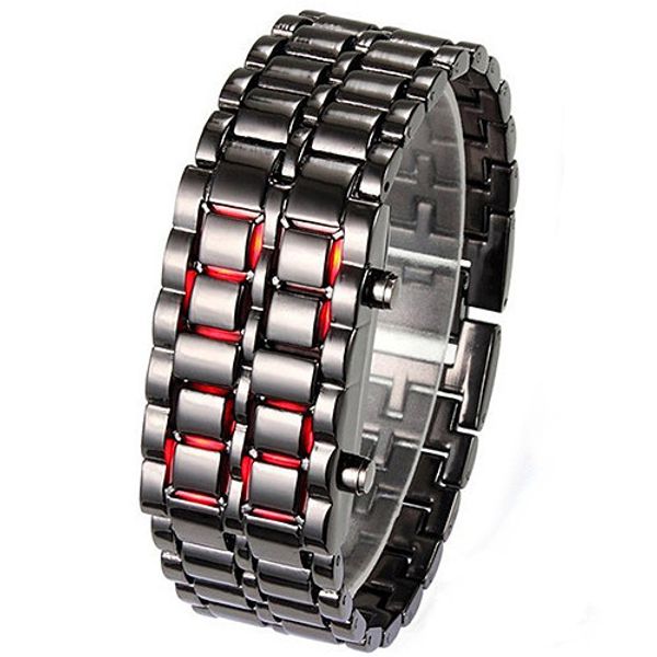 arrival steel 2015 samurai iron lava men led faceless wristwatch new bracelet watch gift for metal women stainless lbseq, Slivery;brown
arrival steel 2015 samurai iron lava men led faceless wristwatch new bracelet watch gift for metal women stainless lbseq, Slivery;brown