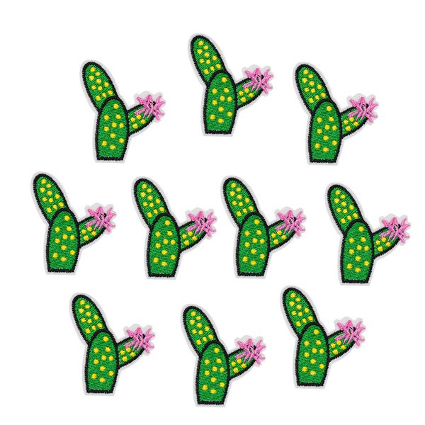 10pcs cute cactus patch for clothing bags iron on embroidery plant patches for shoes dress diy sew on embroidery badge, Black
10pcs cute cactus patch for clothing bags iron on embroidery plant patches for shoes dress diy sew on embroidery badge, Black