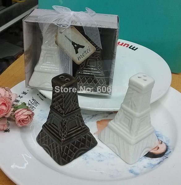 eiffel tower ceramic salt and pepper shakers wedding favors and gifts for guest 100pcs(50sets) wholesale
eiffel tower ceramic salt and pepper shakers wedding favors and gifts for guest 100pcs(50sets) wholesale
