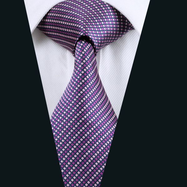 Classic Purple Plaid Mens Silk Tie Jacquard Woven 8.5cm Width Work Formal Wedding Tie D-0471
Classic Purple Plaid Mens Silk Tie Jacquard Woven 8.5cm Width Work Formal Wedding Tie D-0471