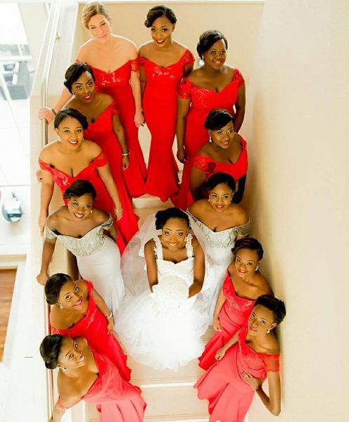 red off-shoulder mermaid long bridesmaid dresses cap sleeve floor length evening prom dress gowns vestidos custom made vestidos cheap, White;pink
red off-shoulder mermaid long bridesmaid dresses cap sleeve floor length evening prom dress gowns vestidos custom made vestidos cheap, White;pink