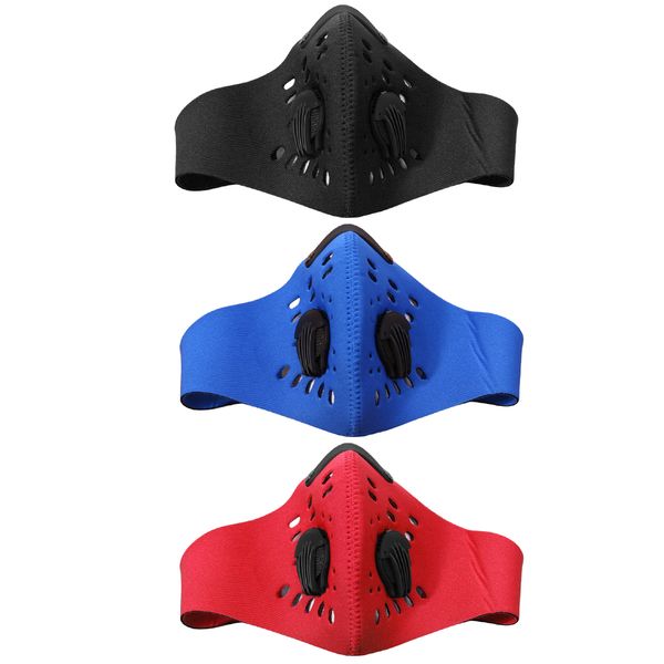 wholesale- pm2.5 filter anti-pollution masks two exhale valves dustproof mountain road bike cycling sports running face mask, Black
wholesale- pm2.5 filter anti-pollution masks two exhale valves dustproof mountain road bike cycling sports running face mask, Black