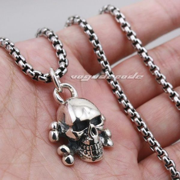 skull cross bone 925 sterling silver mens biker rocker punk pendant 8c010(necklace 24inch
skull cross bone 925 sterling silver mens biker rocker punk pendant 8c010(necklace 24inch