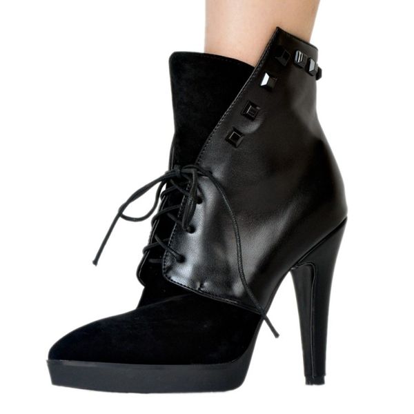 kolnoo handmade womens fashion boots patchwork large size hi-pointed toe party prom high heel ankle boots xd725, Black
kolnoo handmade womens fashion boots patchwork large size hi-pointed toe party prom high heel ankle boots xd725, Black