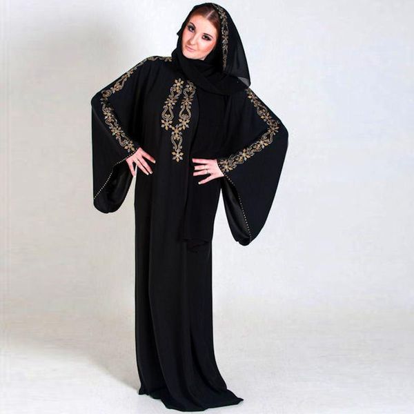 middle east black chiffon dubai muslim evening dress long sleevess beaded kaftan abayas arabic prom dresses robe islamic gowns, Black;red
middle east black chiffon dubai muslim evening dress long sleevess beaded kaftan abayas arabic prom dresses robe islamic gowns, Black;red