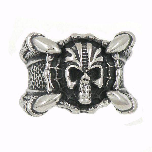 fanssteel stainless steel punk vintage mens or womens jewelry four claw hold motorcycle chain retro skull biker r 14w01, Silver
fanssteel stainless steel punk vintage mens or womens jewelry four claw hold motorcycle chain retro skull biker r 14w01, Silver