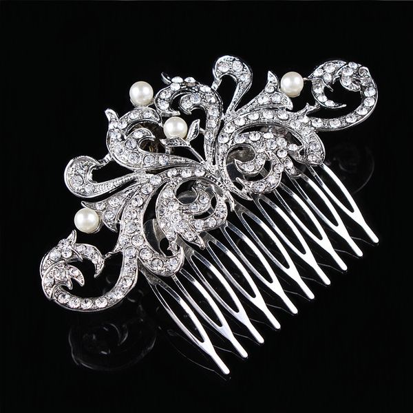 Vintage Fashion Clear Diamante Flower Hair Comb Best Gift Hair Decoration Jewelry H004 Pearl Hair Comb
Vintage Fashion Clear Diamante Flower Hair Comb Best Gift Hair Decoration Jewelry H004 Pearl Hair Comb