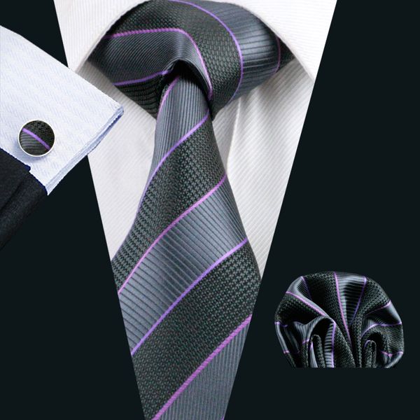 classic stripe neck tie set mens silk tie hanky cufflinks jacquard woven formal work meeting leisure n-0591, Black;blue
classic stripe neck tie set mens silk tie hanky cufflinks jacquard woven formal work meeting leisure n-0591, Black;blue