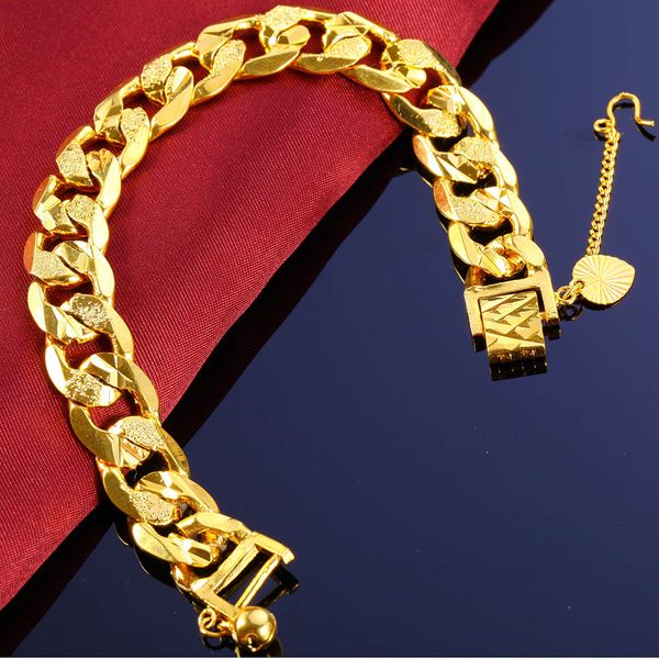 24 K золото заполненные браслеты 12 мм не исчезают лучший подарок для мужчин и женщи
24 K золото заполненные браслеты 12 мм не исчезают лучший подарок для мужчин и женщи