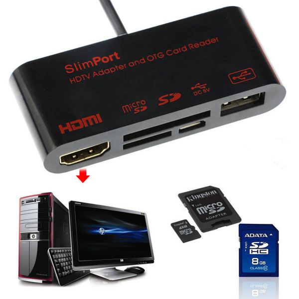 HDTV Adapter/OTG Card Readers microSD HDMI Connection Kit For Samsung Galaxy S5 S4 S3 Note III Note II Note 4 3 2
HDTV Adapter/OTG Card Readers microSD HDMI Connection Kit For Samsung Galaxy S5 S4 S3 Note III Note II Note 4 3 2