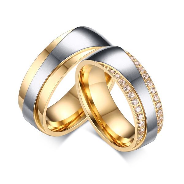 wedding ring 7mm 316l gold color stainless steel ring for women / men finger jewelry couple ring, Silver
wedding ring 7mm 316l gold color stainless steel ring for women / men finger jewelry couple ring, Silver