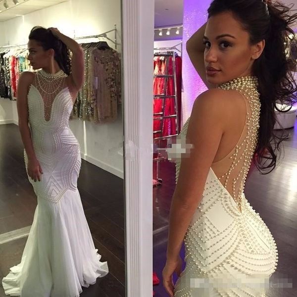 evening dresses 2016 new arabic high neck with pearls chiffon mermaid sheer back floor length formal dubai abaya party prom gowns, Black;red
evening dresses 2016 new arabic high neck with pearls chiffon mermaid sheer back floor length formal dubai abaya party prom gowns, Black;red