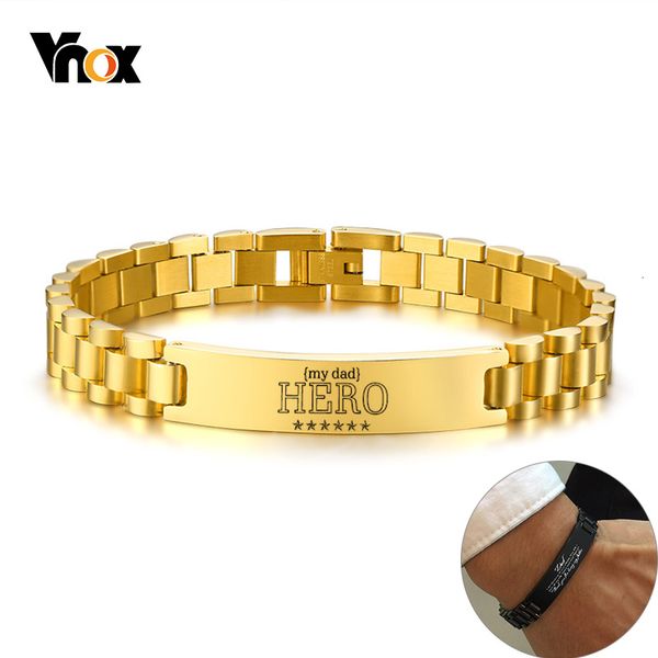 vnox my dad hero bracelets personalized quotes men bracelet qualified stainless steel id bangle father's day gift 19.5cm/21cm, Black
vnox my dad hero bracelets personalized quotes men bracelet qualified stainless steel id bangle father's day gift 19.5cm/21cm, Black