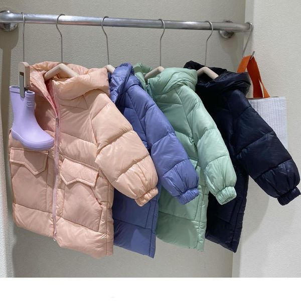 down coat children's jacket mid-length korean clothing boys and girls baby winter, Blue;gray
down coat children's jacket mid-length korean clothing boys and girls baby winter, Blue;gray