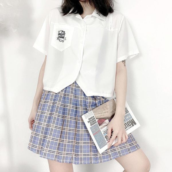 clothing sets large size women's jk uniform embroidery cardigan short sleeve white shirt female student japanese plaid skirt pleated
clothing sets large size women's jk uniform embroidery cardigan short sleeve white shirt female student japanese plaid skirt pleated