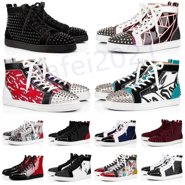 mens casual shoes women outdoor red bottoms shoe studded spikes loafers sneakers suede leather flats ttrainers jogging des chaussures a8, Black
mens casual shoes women outdoor red bottoms shoe studded spikes loafers sneakers suede leather flats ttrainers jogging des chaussures a8, Black