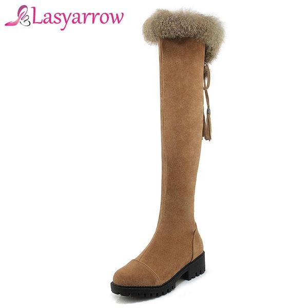 boots lasyarrow zipper botas mujer lace up winter warm over the knee women thick bottom round platform thigh high f794, Black
boots lasyarrow zipper botas mujer lace up winter warm over the knee women thick bottom round platform thigh high f794, Black