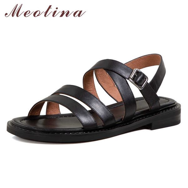 meotina shoes women genuine leather sandals low heel narrow band sandals square toe chunky heel ladies footwear summer beige 40 210608, Black
meotina shoes women genuine leather sandals low heel narrow band sandals square toe chunky heel ladies footwear summer beige 40 210608, Black