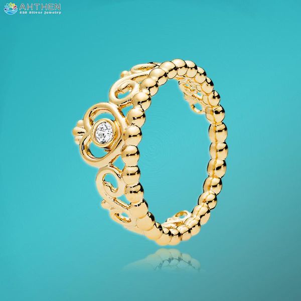 cluster rings ahthen 925 sterling silver ring princess golden crown original women ngagement jewelry making girl gift, Golden;silver
cluster rings ahthen 925 sterling silver ring princess golden crown original women ngagement jewelry making girl gift, Golden;silver