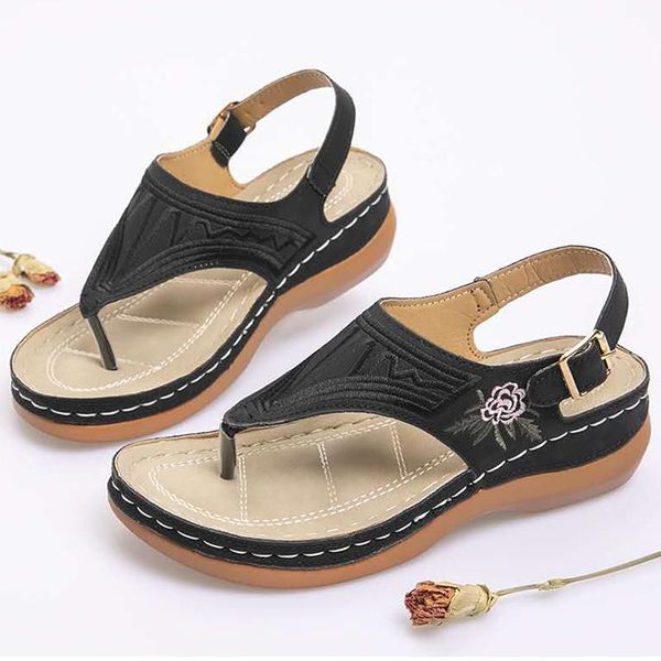 women sandals low heels summer shoes wedges sandalias mujer casual flip fliops drop sandales, Black
women sandals low heels summer shoes wedges sandalias mujer casual flip fliops drop sandales, Black