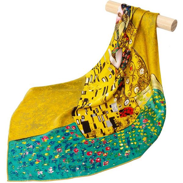 scarves 100% pure silk scarf women the kiss lady hijab female bandana 2021 painting middle square hair head wrap, Blue;gray
scarves 100% pure silk scarf women the kiss lady hijab female bandana 2021 painting middle square hair head wrap, Blue;gray