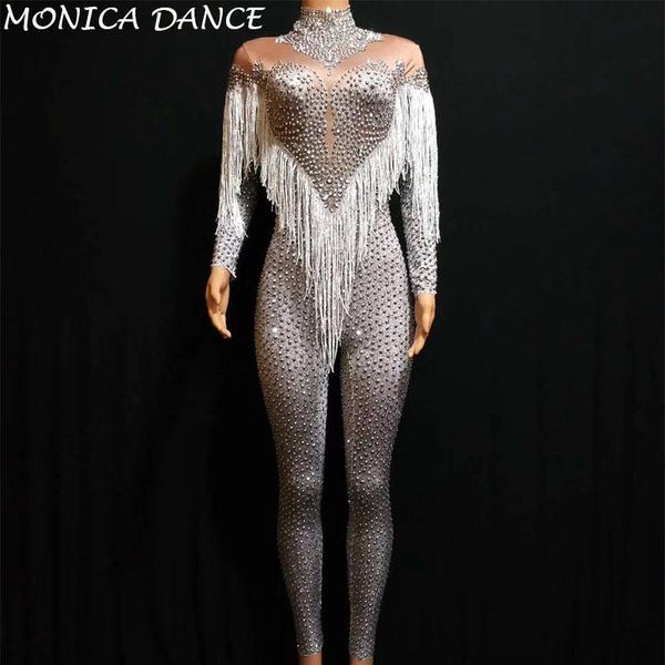 women's jumpsuits & rompers silver rhinestones nude stretch jumpsuit fringes dance bodysuit performance party celebrate stage show cost, Black;white
women's jumpsuits & rompers silver rhinestones nude stretch jumpsuit fringes dance bodysuit performance party celebrate stage show cost, Black;white