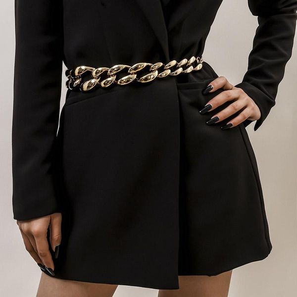 belts fashion hip hop punk chain for women with skirt dress individuality single layer exaggerated hollow ccb thick waistband, Black;brown
belts fashion hip hop punk chain for women with skirt dress individuality single layer exaggerated hollow ccb thick waistband, Black;brown