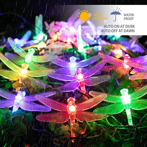 party decoration 30 led solar powered string lights waterproof decorative dragonfly fairy for garden gate yard christmas
party decoration 30 led solar powered string lights waterproof decorative dragonfly fairy for garden gate yard christmas