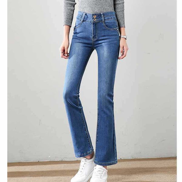 jeans women's autumn winter style europe america women's dress solid color slimming trousers high-waisted bell-bottom 210527, Blue
jeans women's autumn winter style europe america women's dress solid color slimming trousers high-waisted bell-bottom 210527, Blue