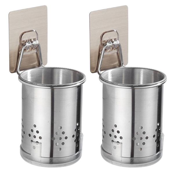 kitchen storage & organization 2pcs stainless steel chopstick holder nail-spoon racks
kitchen storage & organization 2pcs stainless steel chopstick holder nail-spoon racks