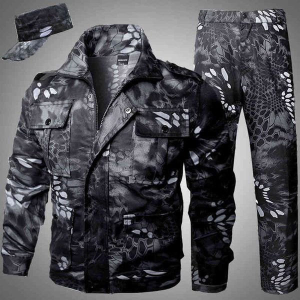 men's tracksuits camouflage men 's suit spring and autumn youth military training wear-resistant sweat-absorbent trousers two - pi, Gray
men's tracksuits camouflage men 's suit spring and autumn youth military training wear-resistant sweat-absorbent trousers two - pi, Gray