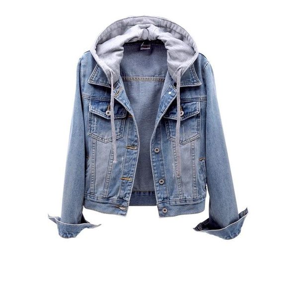 women's jackets vintage denim jacket women autumn coat ripped hooded outerwear coats windbreaker basic boyfriend female jeans plus size, Black;brown
women's jackets vintage denim jacket women autumn coat ripped hooded outerwear coats windbreaker basic boyfriend female jeans plus size, Black;brown