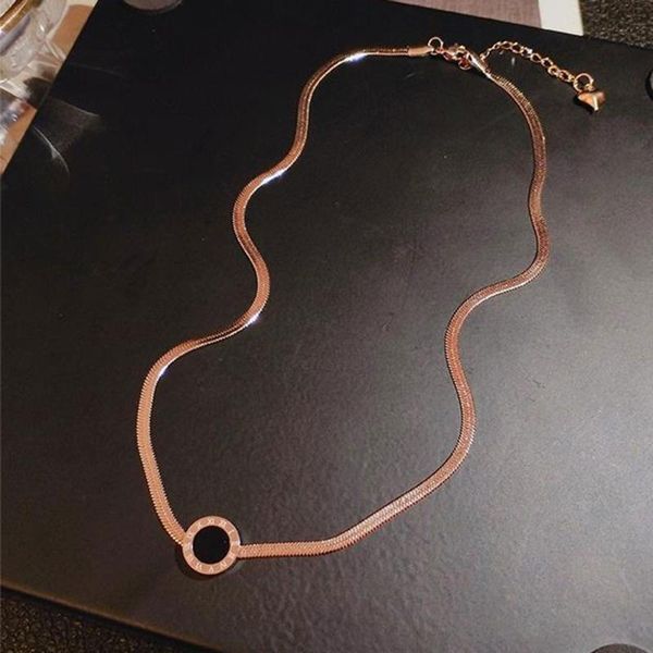 chokers vintage roman letter necklace titanium steel women's snake bone chocksimple sparkling clavicle chain party jewelry, Golden;silver
chokers vintage roman letter necklace titanium steel women's snake bone chocksimple sparkling clavicle chain party jewelry, Golden;silver